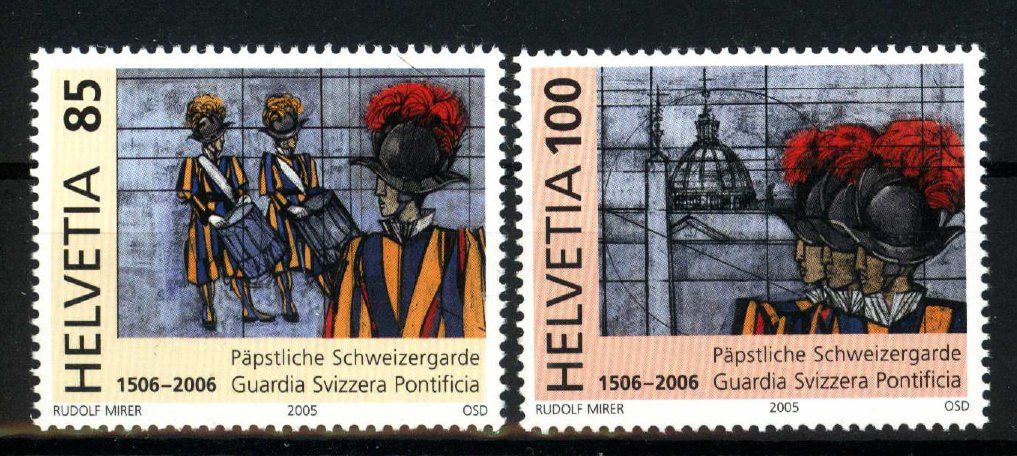 Tutti i francobolli: 2005, 500 Jahre Schweizergarde ** – Usato da Willisau venduto da Vollstempel