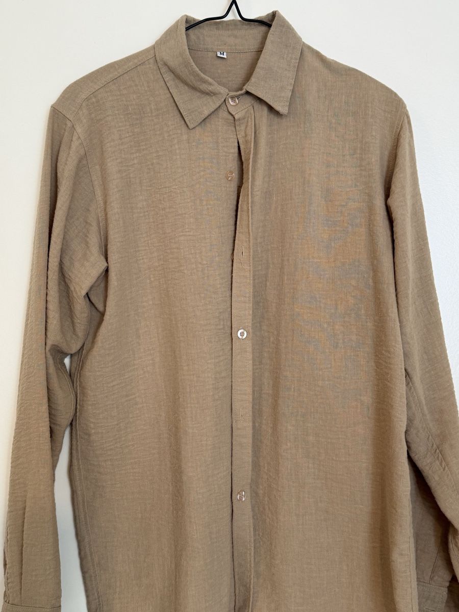 Camicie: Hemd langarm beige Gr. M – Usato da Luzern venduto da vqu_8gks 1