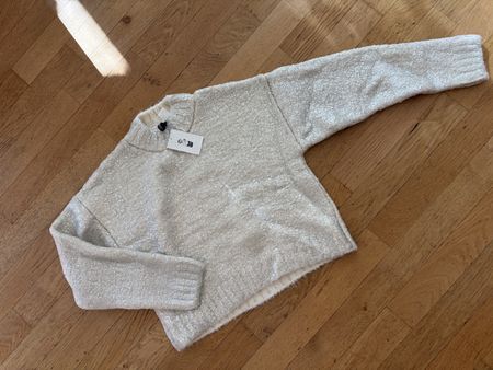 Pull H&M blanc texturé taille S état neuf avec étiquette