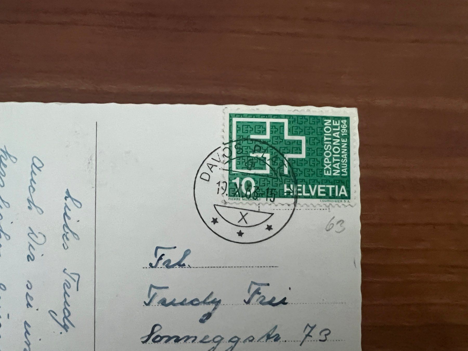 Cartoline postali: AK  1963 Davos   (G3153) – Usato da Hinwil venduto da Sidi4 1