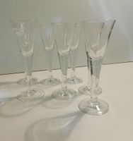 Likörglas Aalborg 7 Kristall Gläser   14 hoch  4.8 cm dm