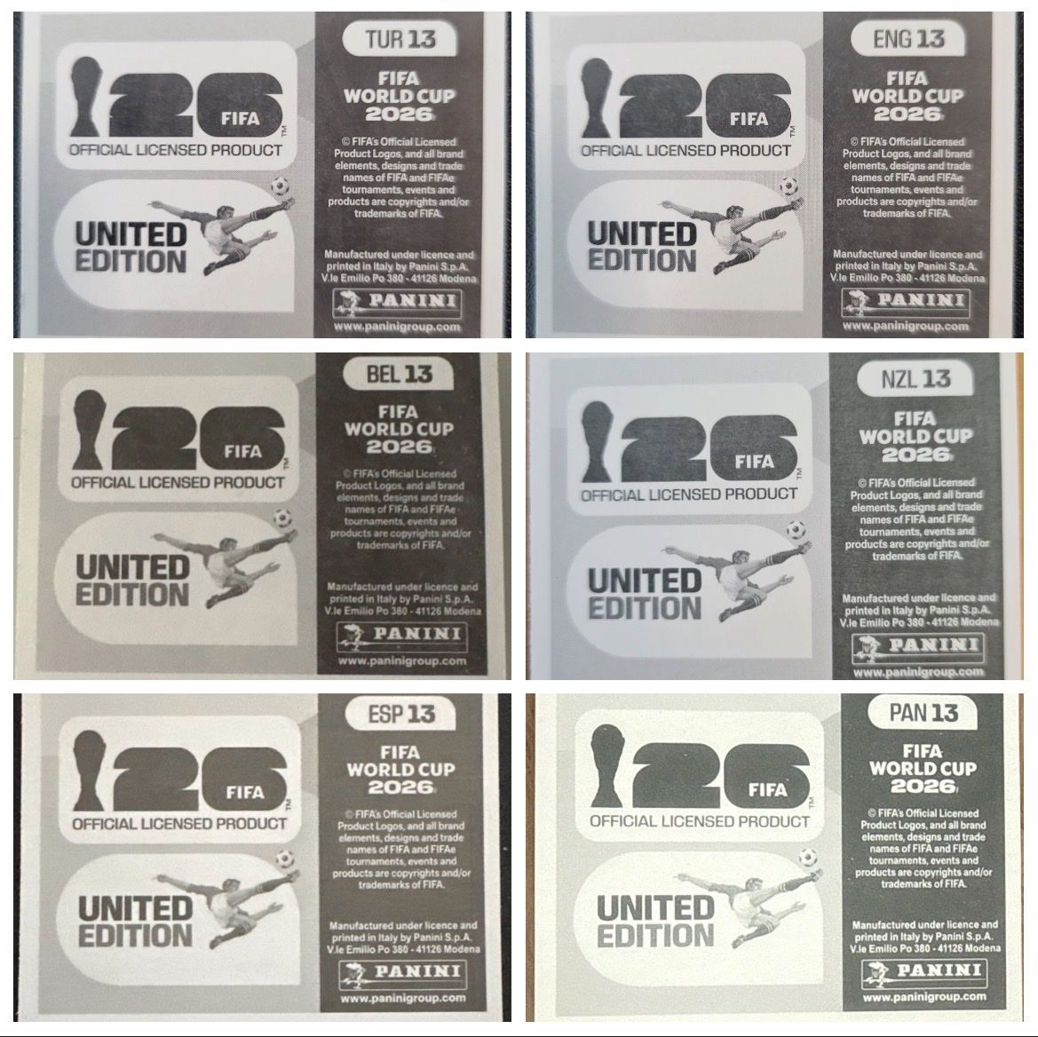 Panini Cartes à collectionner: 6 Teams Panini Sticker – Neuf (Voir description) à Stäfa par greety1981 1