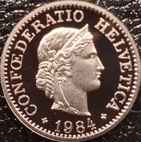 10 Rappen 1984 stgl. / aus Münzsatz
