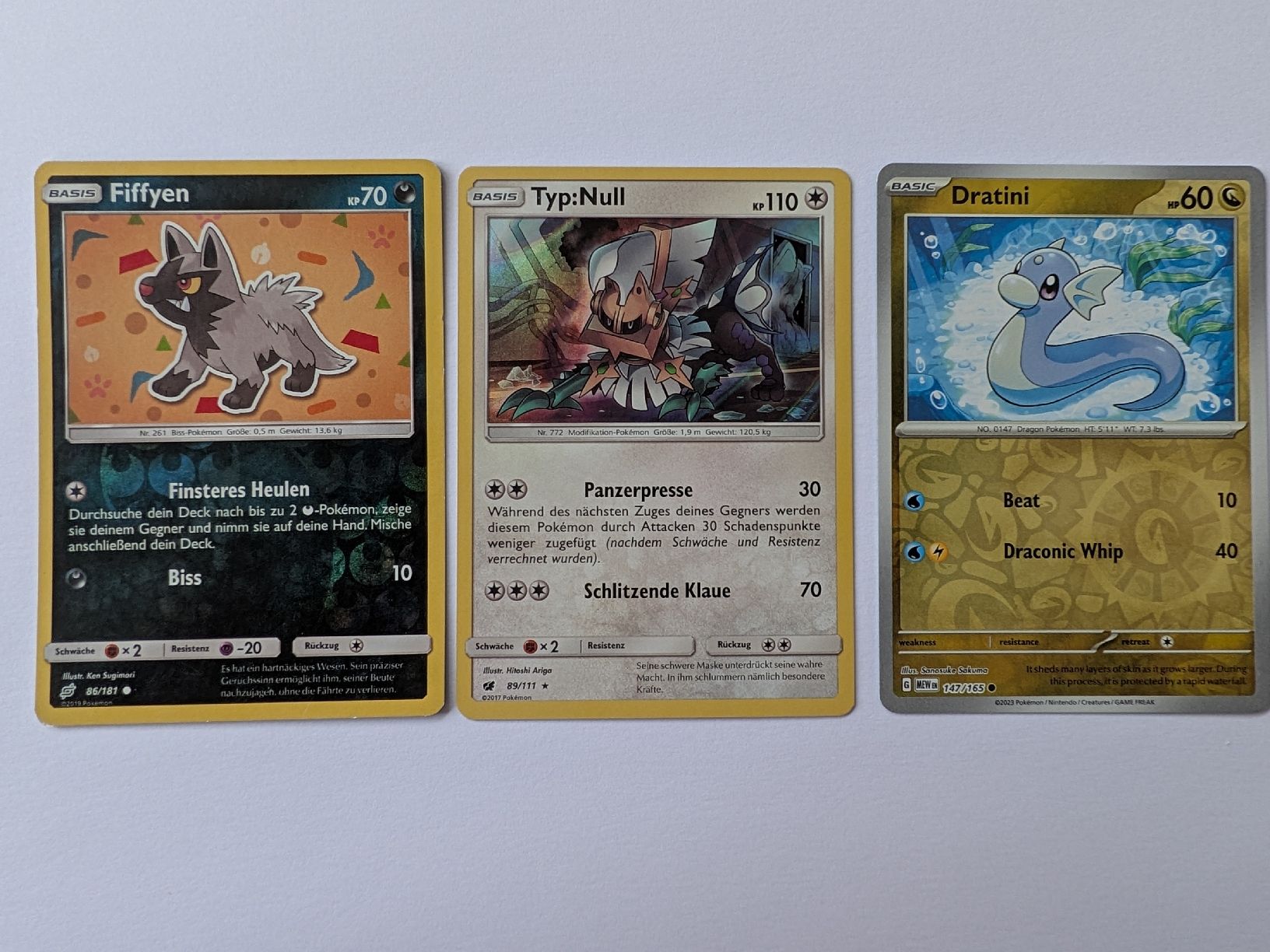 Pokémon Sammelbilder & Trading cards: 3-teiliges Set mit Reverse Holo Pokémon-Karten – Neu (gemäss Beschreibung) aus Märstetten von eri_9lt8