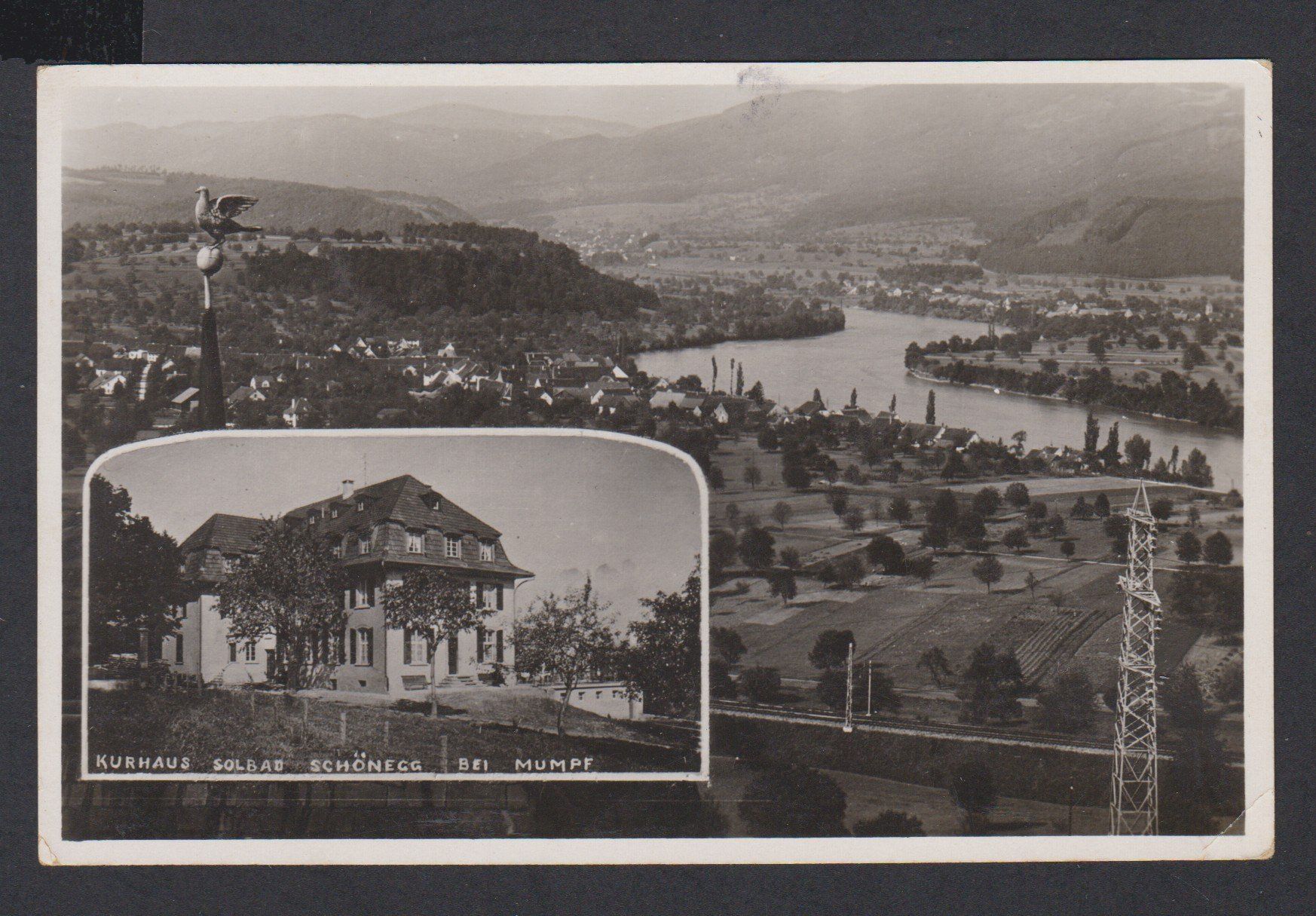 Cartoline postali: Mumpf   -   alte Ansichtskarte mit Solbad Schönegg – Usato da Vitznau venduto da Ropaku