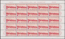 1939, Nr.240 (rotes Kreuz) kompletter Bogen ** K: 25.-