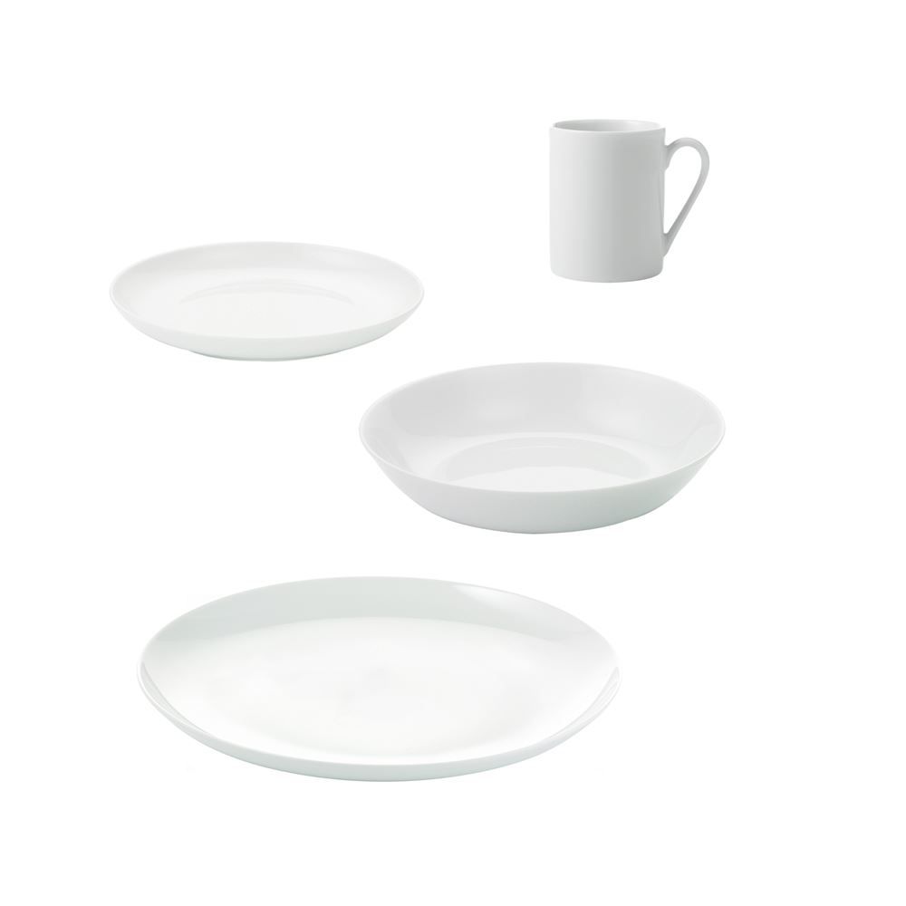 Set di piatti: Geschirrset 24 tlg "atelier super white" – Nuovo e nell'imballaggio originale da Wettingen venduto da kochshop 2