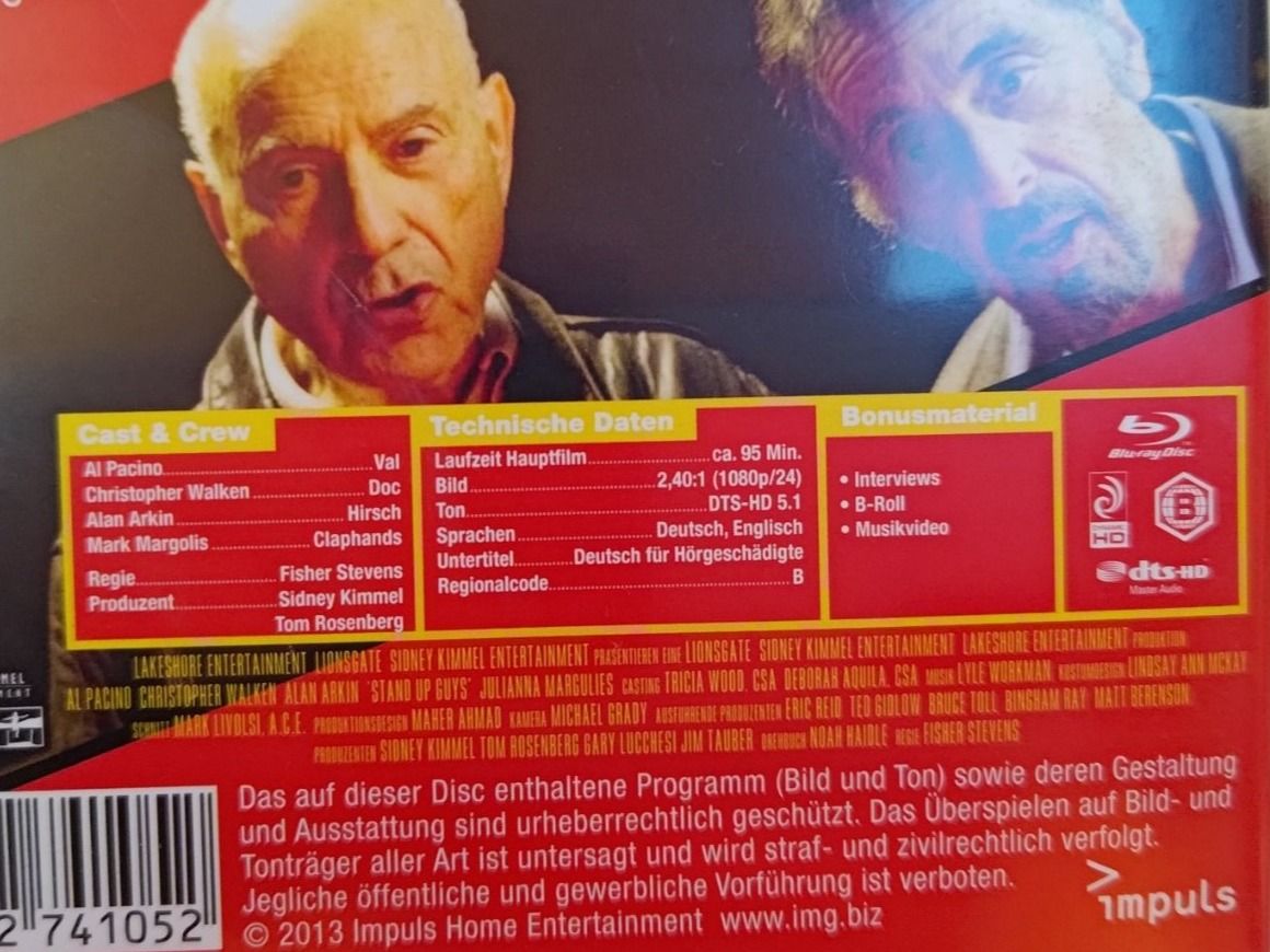 Tutti i DVDs: Stand Up Guys – Usato da Liestal venduto da Kratzilla 3