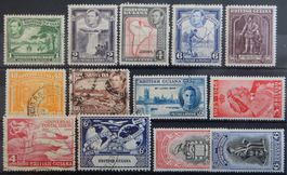 Guyana British Lot mit alten Werten Lot III