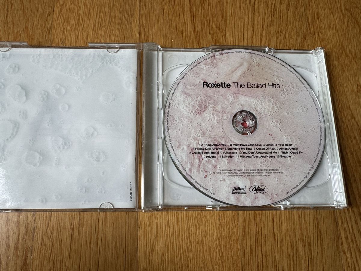 CDs: Roxette The Ballad Hits CD inkl. Bonus EP – Gebraucht aus Zürich von wtpooh 2