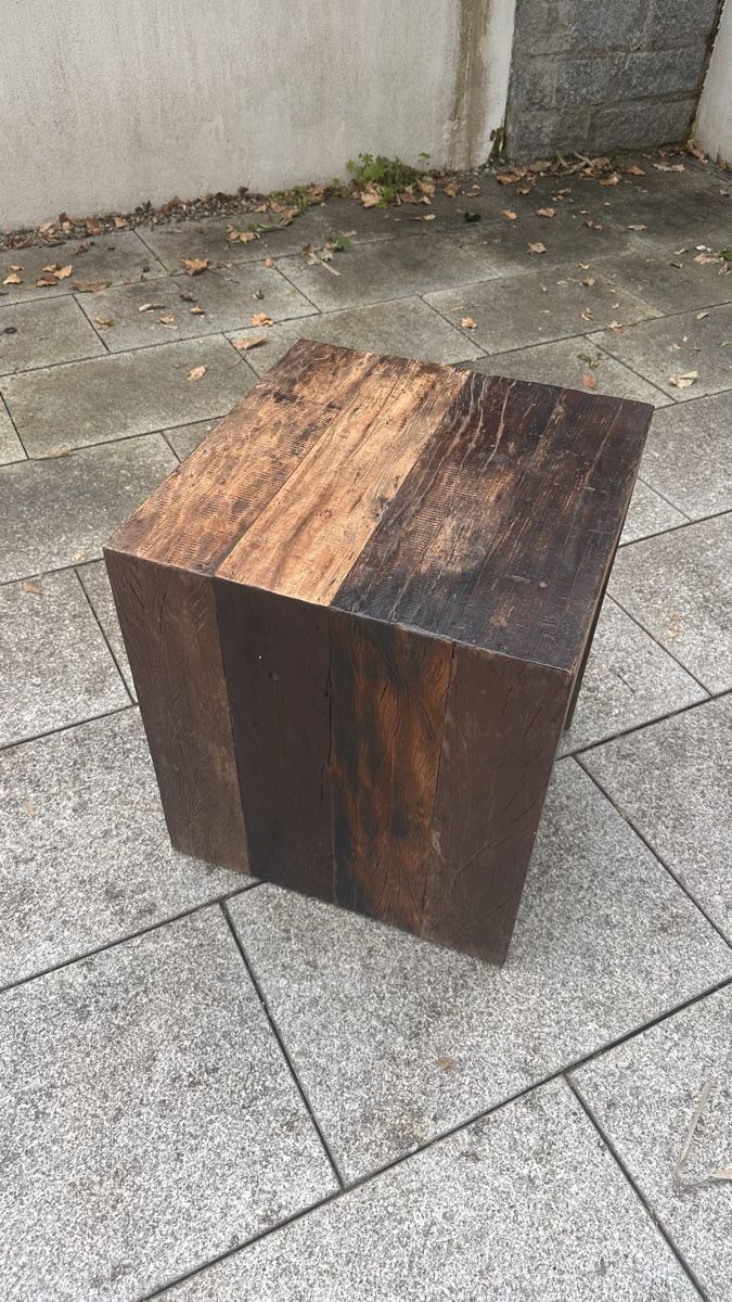 Comodini:     Rustic side table made from reclaimed wood – Usato da Oberrieden venduto da jon_5cl2 3