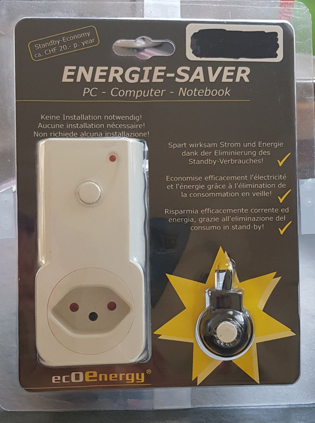 Interruttori: Energie-Saver PC - Computer - Notebook / Marke: ecoenergy – Nuovo e nell'imballaggio originale da Aeschi SO venduto da marcok73