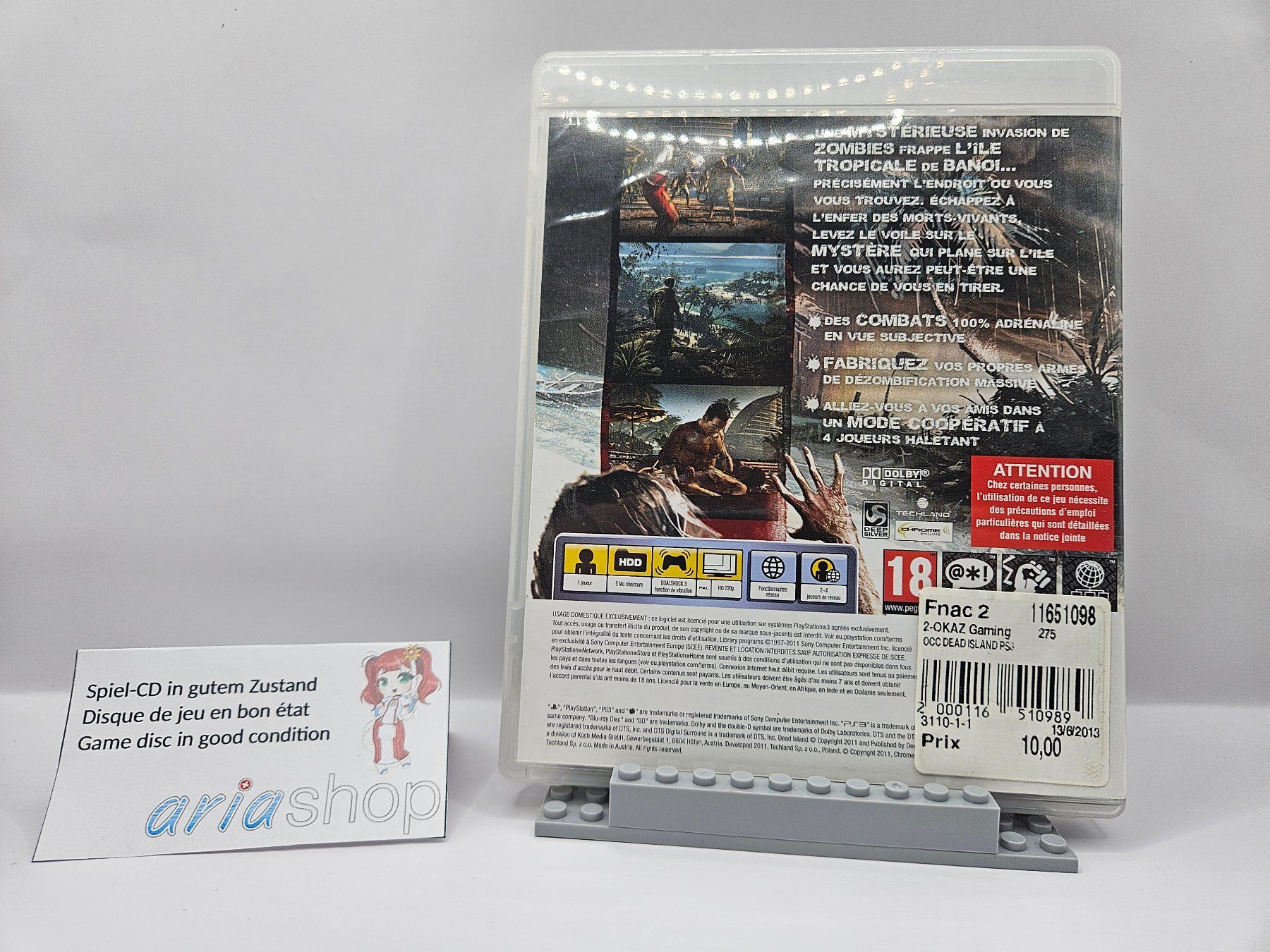 Sony Giochi: Dead Island PS3 DE / FR / EN CIB – Usato da Hauterive NE venduto da ariashopch 1
