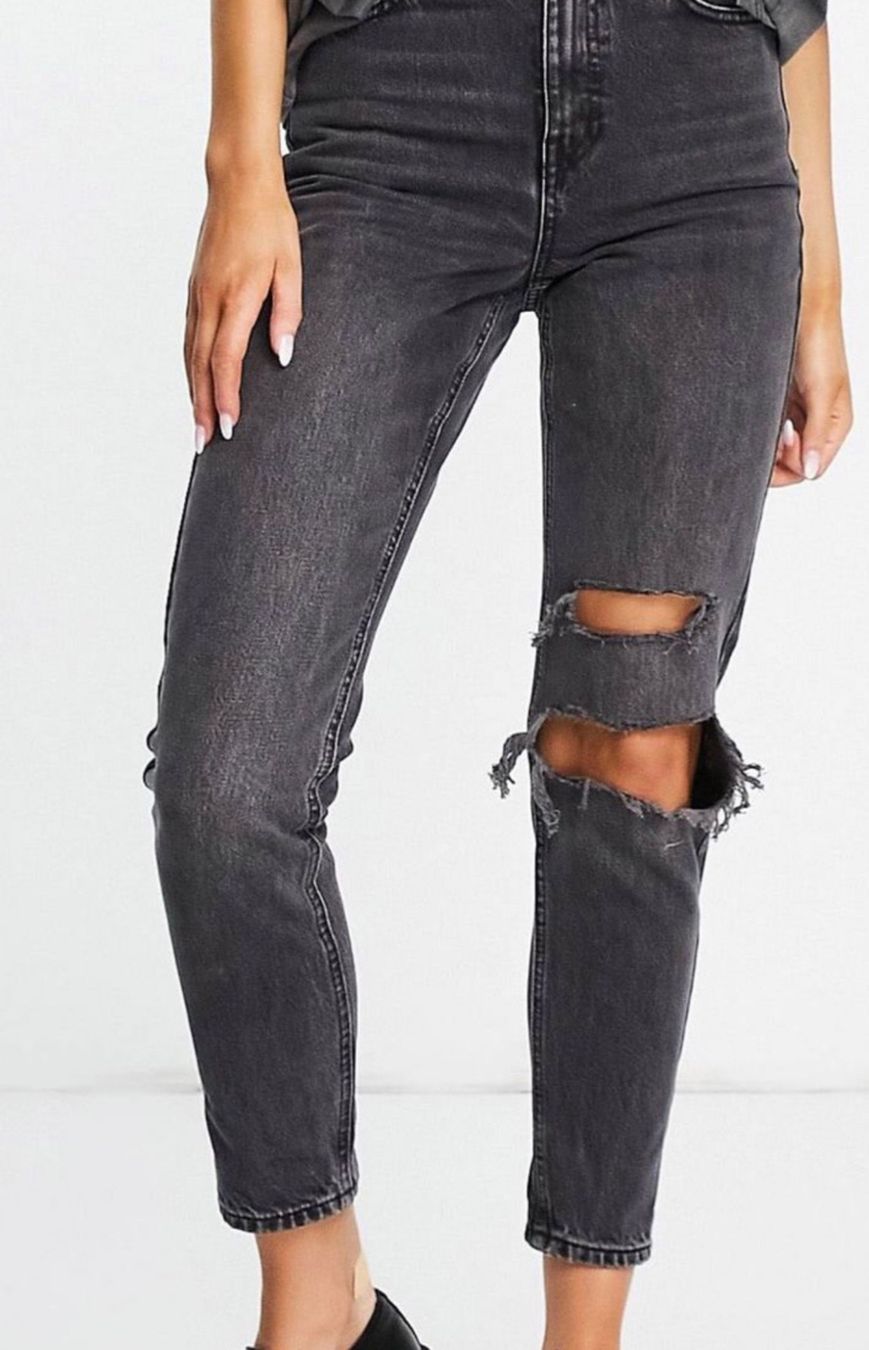 Topshop Jeans: Topshop Momjeans Grösse 28/32 grau – Gebraucht aus Bern von al.essia
