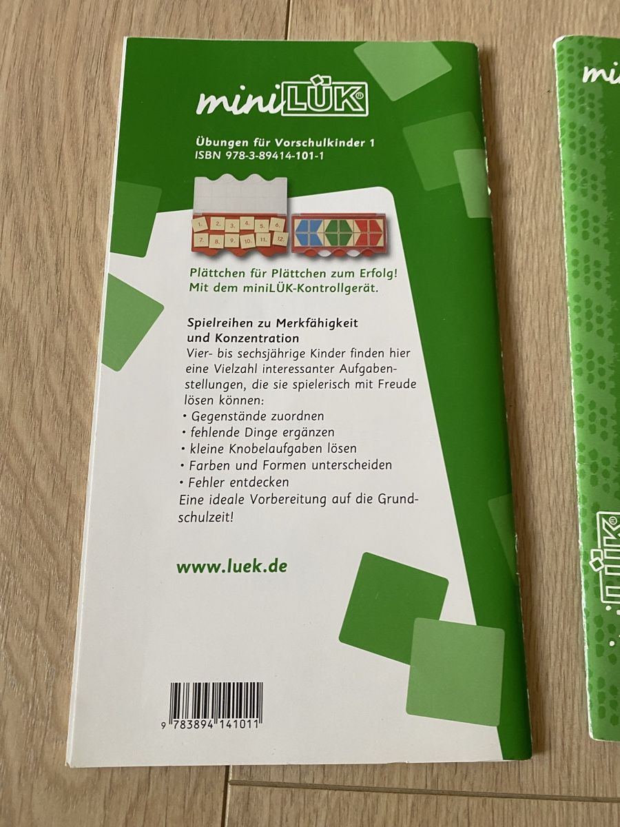 Giochi: Mini Lük 2 Hefte Vorschultraining Vorschulkinder  – Usato da Zizers venduto da dalaub 1