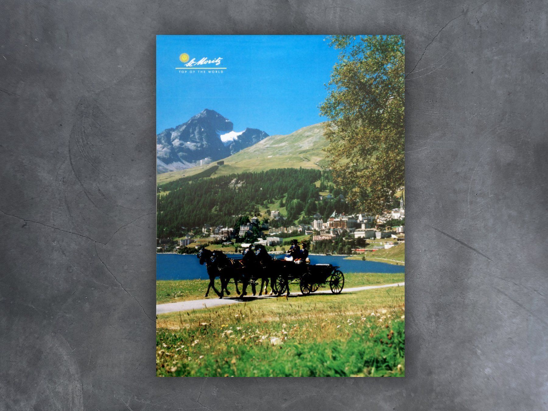 Foto & Immagini: Plakat «St. Moritz» Pferdekutsche – Nuovo (secondo la descrizione) da Chur venduto da dr.retro