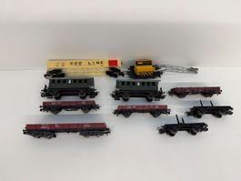 Konvolut Märklin H0 Güterwagen, Kran, Personenwagen DB