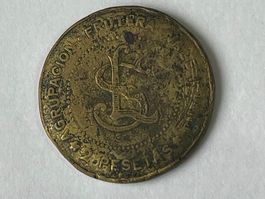 SELTENE JETON 2 PESETAS (ANFANG 19. JAHRHUNDERT) SPANIEN