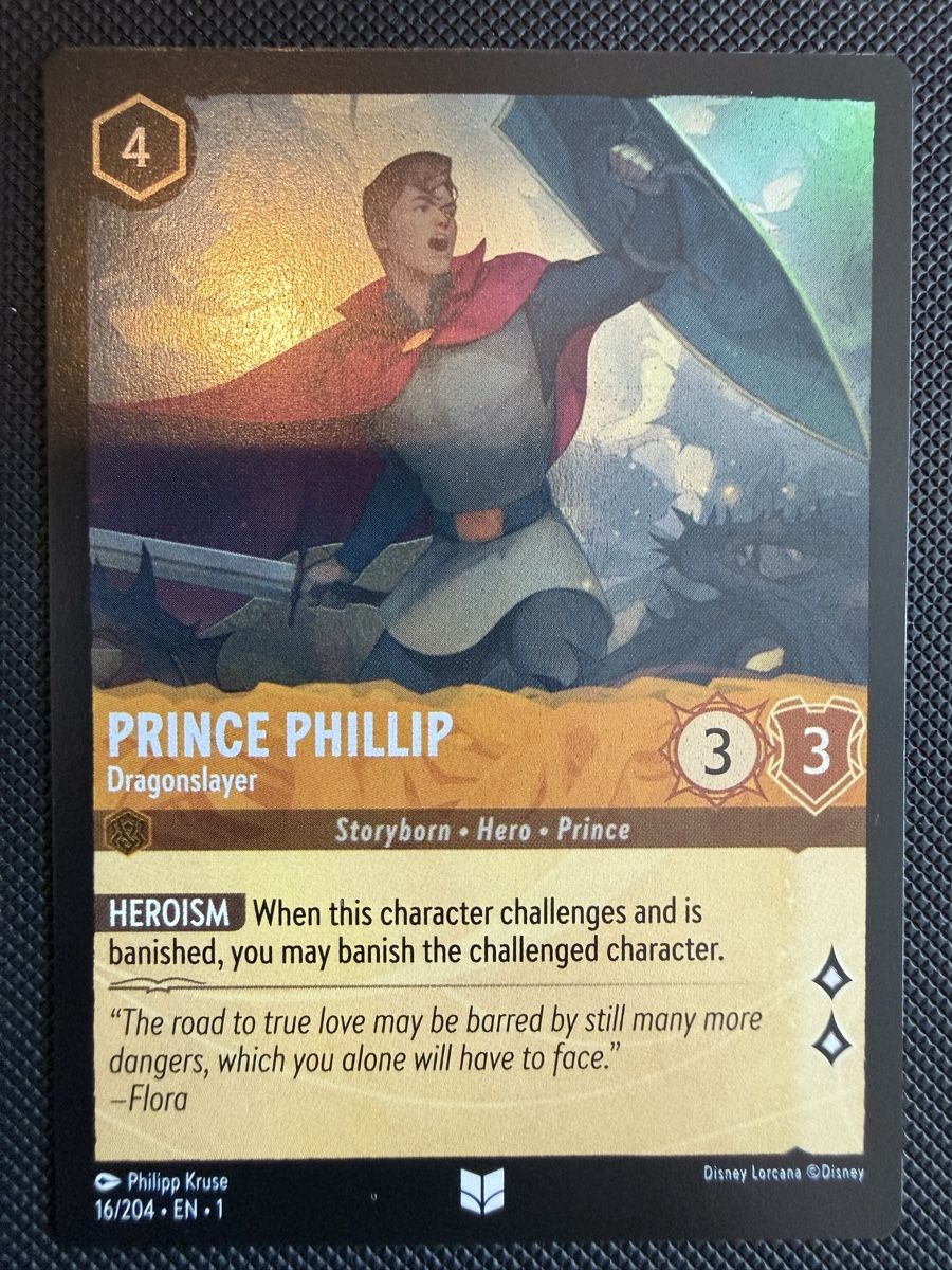Disney Carte collezionabili: Prince Phillip - Dragonslayer | FOIL – Nuovo (secondo la descrizione) da Allenwinden venduto da nam_1988