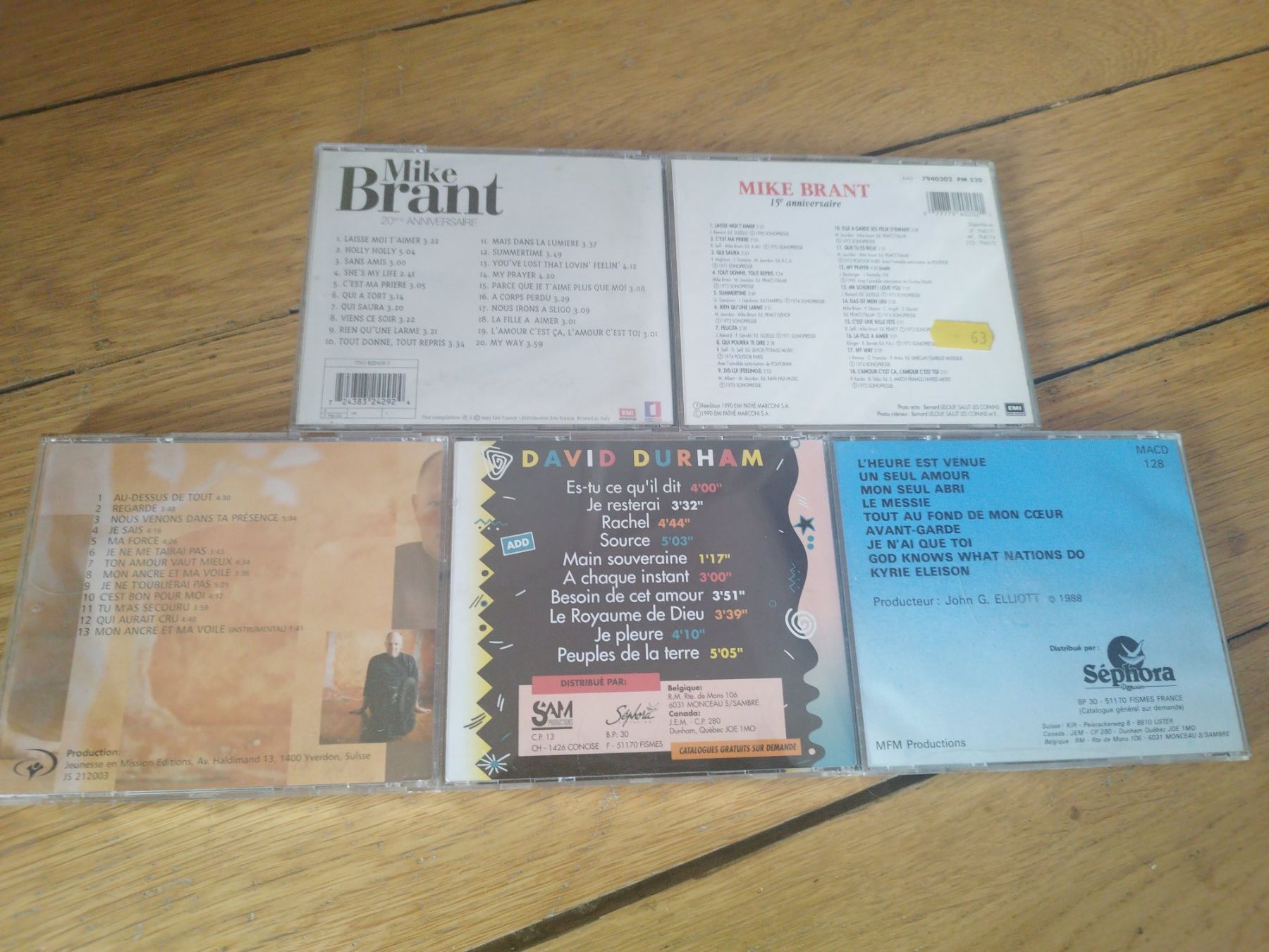 CDs: Mike Brant et David Durham 5 cd – Gebraucht aus Vallorbe von Leonidas1337 1
