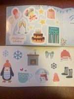Aufkleberbüchlein mit hübschen Abziehbildern für Weihnachten