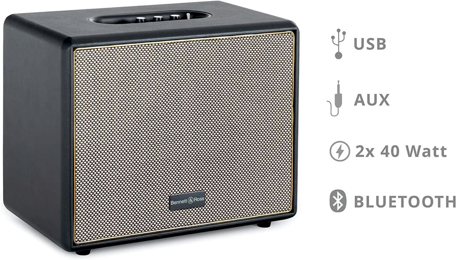 Casse acustiche: Bennett&Ross BB-880BK Blackmore Schwarz – Nuovo e nell'imballaggio originale da Bottighofen venduto da zaap 2