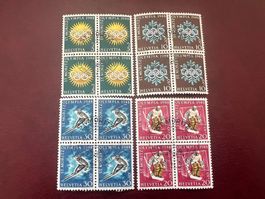 Olympiade 1948 W225-28 Viererblock Sonderstempel (4017)