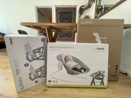 Hauck Alpha+ Set inkl. Bouncer & Tray – NEU & OVP🔥