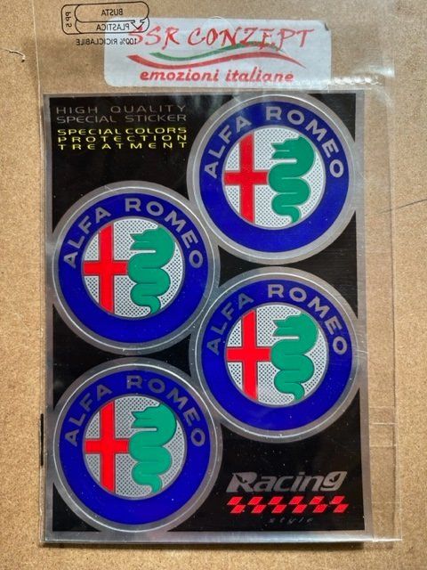 Alfa Romeo Sticker Aufkleber 4teilig 48mm (Art. 797) (Neu und ...