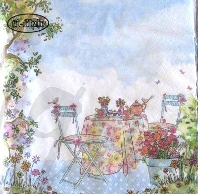 Tovaglioli: Serviette afternoon tea (d273) 2Stk. – Nuovo (secondo la descrizione) da Schlatt TG venduto da kreativ-atelier