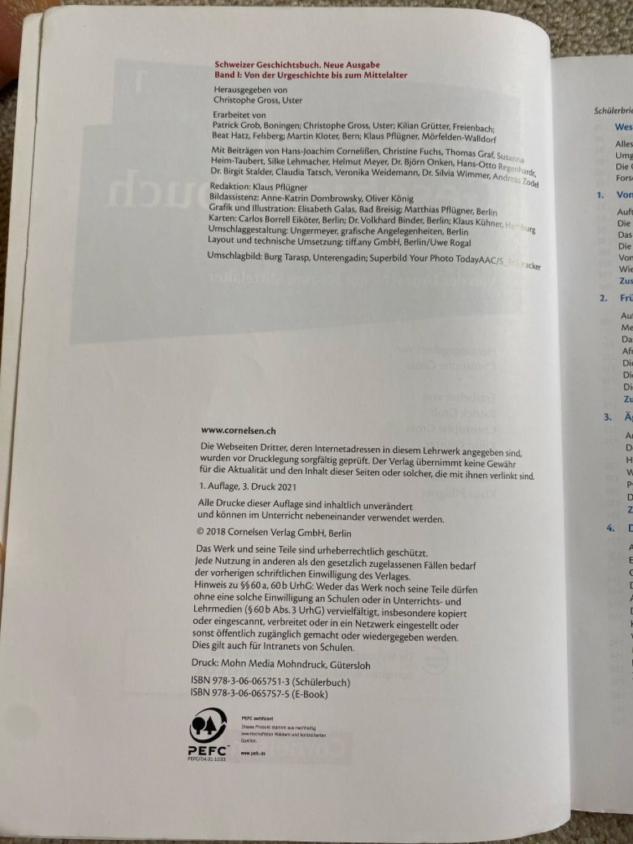 Libri: Schweizer Geschichtsbuch 1, 2, 3/4 Neue Ausgabe – Usato da Wallisellen venduto da aishuu 2