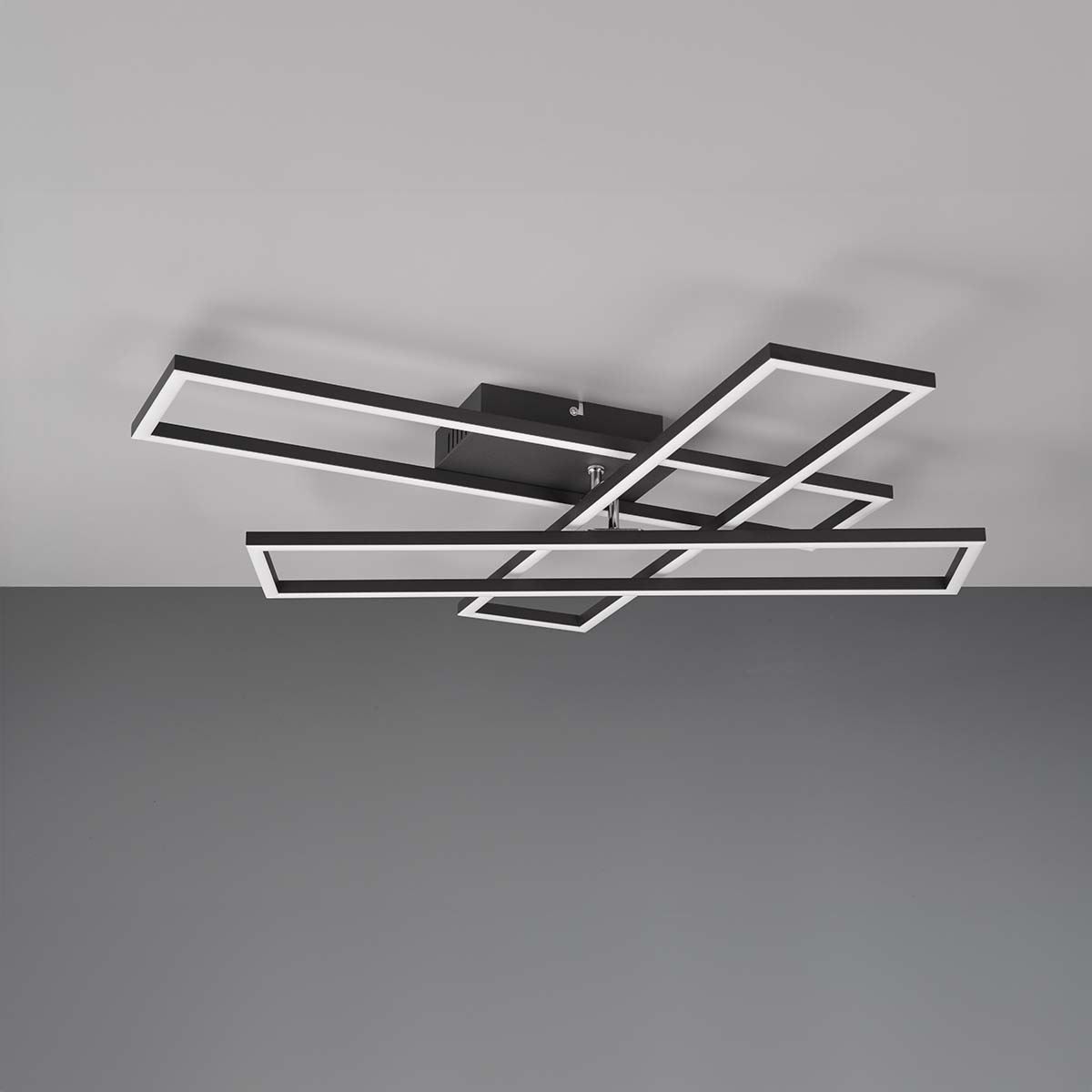 Lampadari & plafoniere: LED Deckenleuchte, Schwarz, 66 x 60 cm – Nuovo (secondo la descrizione) da Kreuzlingen venduto da Smart-Light 9