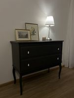 Klassische Kommode, dunkelgrau, 2 Schubladen, Grey Dresser