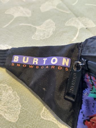 VINTAGE Burton Hüfttasche Fischmuster bunt guter Zustand
