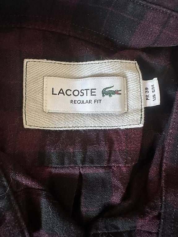 Lacoste Camicie: Lacoste Hemd rot kariert Grösse S/M – Usato da Kriegstetten venduto da au790di 1