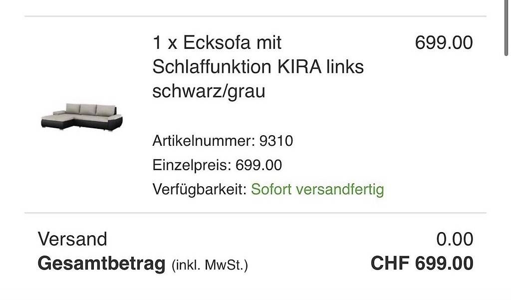 Sofas: Sofa mit Bettfunktion – Neu und originalverpackt aus Altstätte von MRArt 1