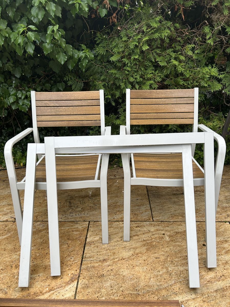 Ikea Set di tavolo e panche: Ikea Själland Gartentisch mit 2 Stühlen – Usato da Basel venduto da marcvo 4