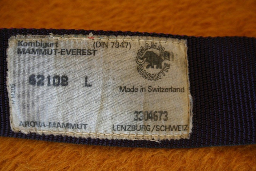 Mammut Kletterausrüstungen: Kletter-/Kombigurt Mammut-Everest – Gebraucht aus Wettingen von zibi137 3