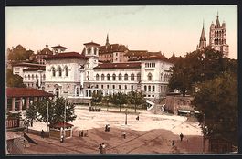 Lausanne, Place de la Riponne et la Cath