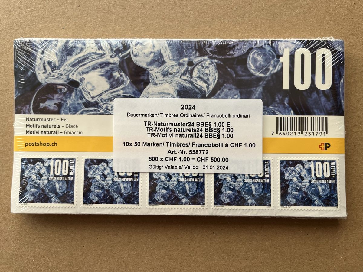 Bogenschiessen: Briefmarken 500 Stück à CHF 1.00 – Neu und originalverpackt aus Rapperswil BE von Remiger