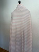 Jersey Steifen rosa/weiss1,1x1,8m + Reststück