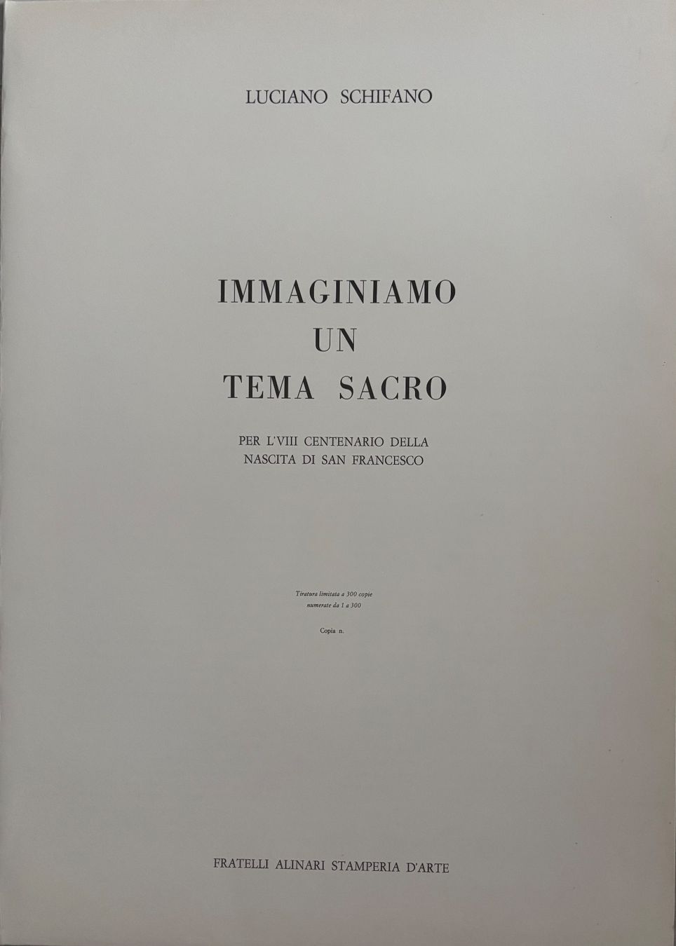Grafica & Litografie: MARIO SCHIFANO zwei Offsetlithographien  in Schifano-Mappe – Usato da Rütihof venduto da Yaro22 2