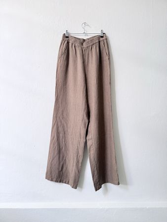 Leinen Hosen braun Grösse XS Knowledge Cotton Apparel