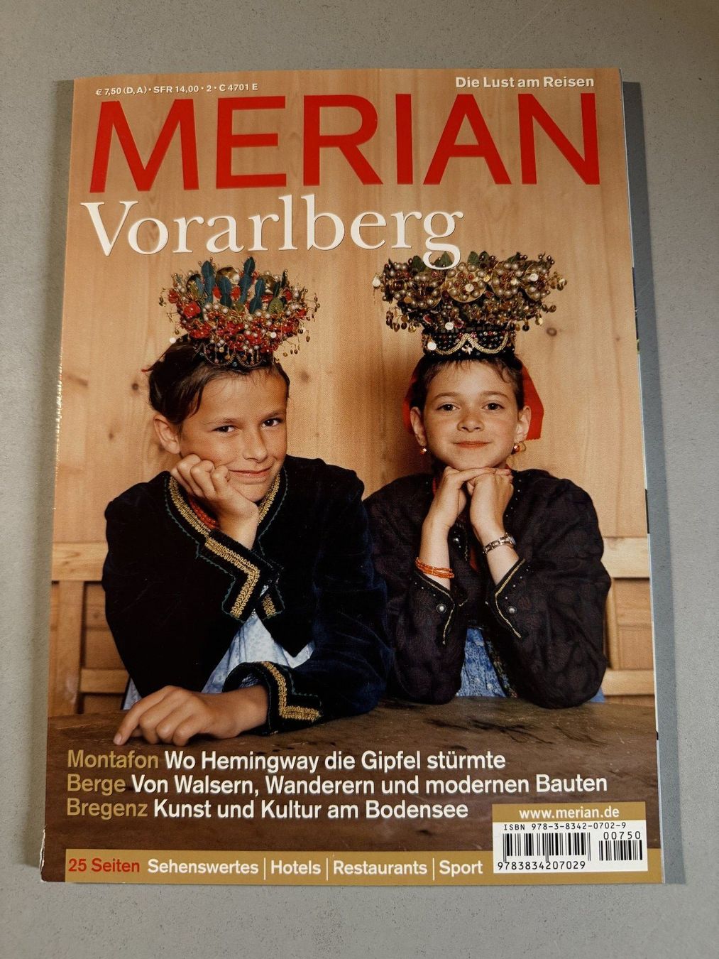 Riviste & Magazine: Merian Vorarlberg Februar 2007 – Usato da Erstfeld venduto da Uhu1980