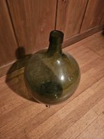Glasflasche Demijohn grün grose Form Dekoration