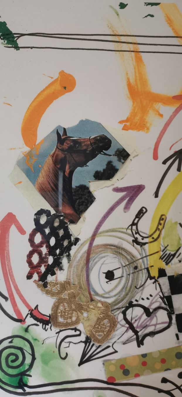 Grafiken & Lithographien: Jean Tinguely, Lithographie, Pferderennen – Gebraucht aus Udligenswil von Quarz2002 3