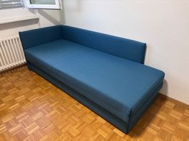 Schlafsofa Doppelbett Petrolblau