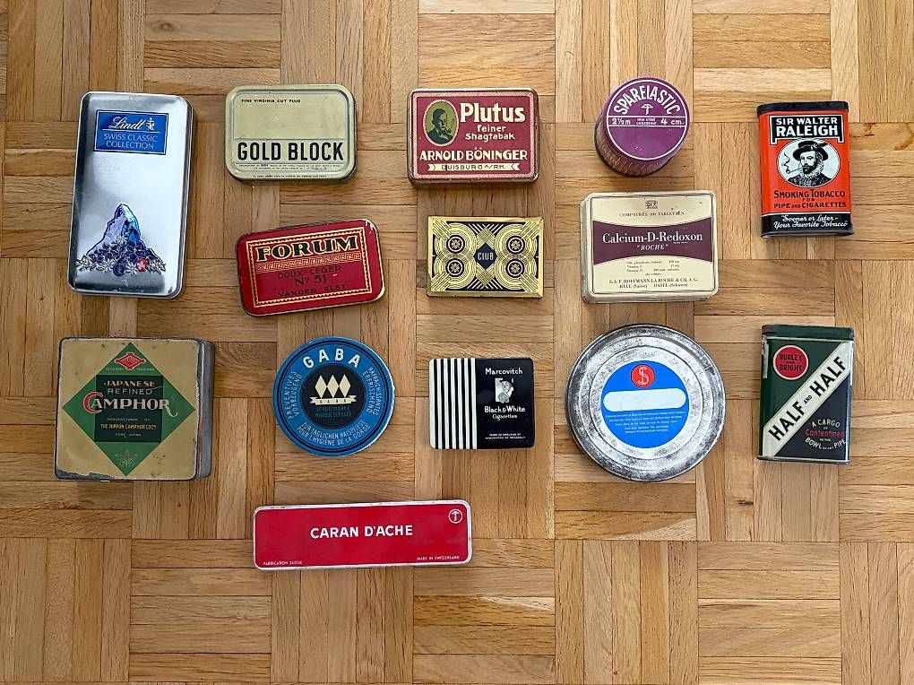 Tabacchi: 14 vieilles boîtes vides de collection – Usato da Genève venduto da Johnny345