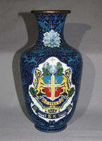 Grosse Cloisonné-Vase – ungewöhnlich, selten!!!