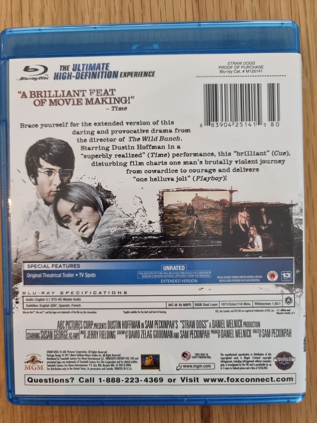 Tutti i DVDs: Straw Dogs Blu-ray Unrated Version Englisch – Usato da Näfels venduto da energie2925 1